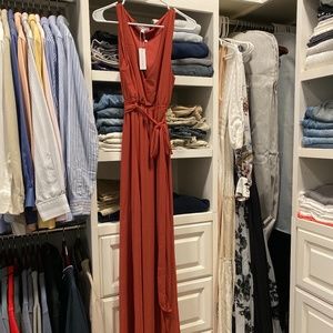 Rust maxi dress